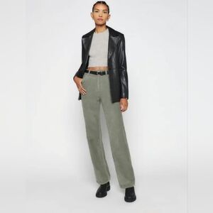 Reformation Cynthia Corduroy Botton Fly High Rise Straight Jeans Size 29